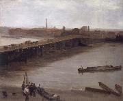 James Mcneill Whistler Brown and Silver Old Battersea Bridge Sweden oil painting artist